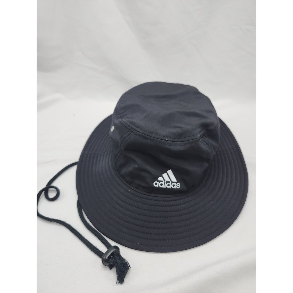 Adidas Hat Boonie Mens One Size Black AEROREADY Wide Brim Outdoor Hiking Sun